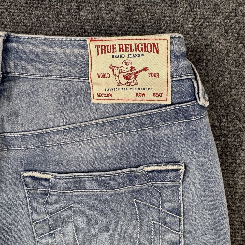 True Religion Jennie Curvy Mid Rise Super Skinny Jeans Denim Blue Size 27 - Picture 7 of 12